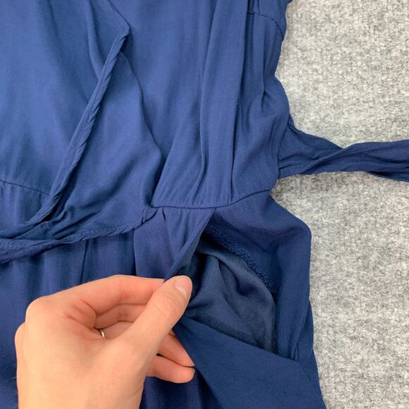 One Clothing Faux Wrap Romper Womens XS Extra Small Storm Waist Bow Playsuit - Picture 9 of 11